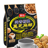 智力纯香核桃黑芝麻糊520g五谷杂粮核桃黑芝麻粉营养早餐代餐