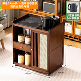 蓝黑白移动茶桌茶台家用小型烧水壶一体整套茶几茶具套装一体茶水柜