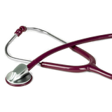 HMYL 华美医用听诊器专业型医用心肺音听诊单面听筒听诊器 可刻字刻标 酒红色 普盒装