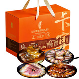 卡宴川式腊肉礼盒1350g传统烟熏樟茶板鸭迎财腊福四川特产