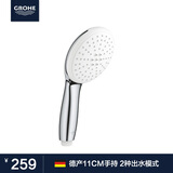 高仪（GROHE）德国进口手持花洒 原装多出水模式手持 卫生间家4分接口手持喷头 110手持|2式