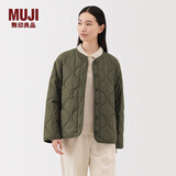 无印良品（MUJI） 女式 蓬松棉服绗缝夹克 女装外套女款棉衣25年秋冬 BD10NA5A 卡其绿 L (165/88A)
