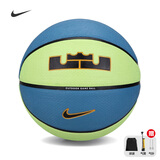 耐克（NIKE）篮球男女室内外训练比赛防滑耐磨7号橡胶詹姆斯N100437239507蓝绿