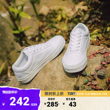 VANS范斯官方 经典款Old Skool小白鞋经典简约帆布鞋 白色 38.5