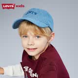 李维斯（Levi's）儿童鸭舌帽牛仔中性帽男童女童秋季百搭遮阳帽子 静谧蓝