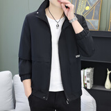 edcofgivensi立领外套男士夹克秋冬季新款上衣服褂子帅气时尚休闲修身男装新款 常规款2106黑色 XL (175)