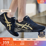 亚瑟士ASICS男鞋透气跑鞋运动鞋缓震舒适跑步鞋 GEL-CONTEND 4 黑色/金色013 39.5