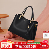 蔻一（Cnoles）包包女包真牛皮女士手提高级感单肩包品牌大容量生日礼物送女友