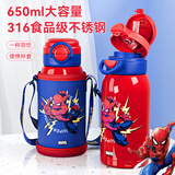 迪士尼（Disney）儿童保温杯316吸管水杯幼儿园小学生双饮水壶大容量儿童节礼物