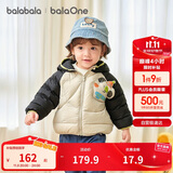 巴拉巴拉童装宝宝羽绒服男童女童连帽外套2025冬装小熊上衣萌208425107202