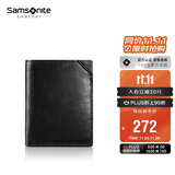 新秀丽（Samsonite）男士短款钱包牛皮卡包驾驶证件收纳包男士生日礼物TK6