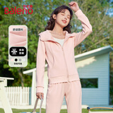 班尼路（Baleno）收腰连帽卫衣外套女2025年春秋季潮流时尚舒适亲肤校园风上衣开衫