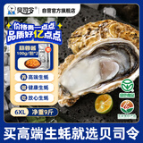 贝司令 鲜活乳山生态生蚝6XL 净重9斤 12-16只 生鲜源头直发 