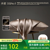 水星家纺枕套 真丝枕套桑蚕丝单枕套贡缎织造轻柔易洗高级护肤透气枕套 真丝枕套【桑蚕丝/浅咖色】