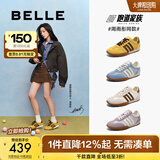 百丽（Belle）张凌赫同款彩虹豆透气新款德训鞋女商场款运动阿甘鞋D5R1DAM6预售 【周雨彤同色】芥末黄 (热卖色） 38