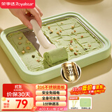 荣事达（Royalstar）炒酸奶机炒冰机制冰神器冰淇淋机家用酸奶机儿童diy免插电316不锈钢防尘防串味上盖CB07A(绿)