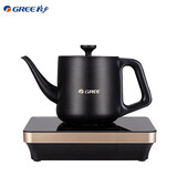 格力 GREE全自动上水电热水壶智能底部上水免开盖烧水壶 双层防烫泡茶壶电茶炉茶具套装 黑色