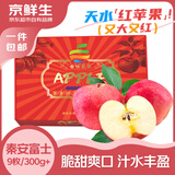 京鲜生秦安高原红富士苹果 9枚 单果300g+ 生鲜水果礼盒 源头直发