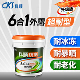科顺屋顶外墙补漏防水材料防漏外露6合1超耐型防水涂料堵漏王-白色20kg新