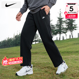 耐克（NIKE）裤子男士25秋冬季新款运动裤直筒卫裤针织工装长裤加厚保暖休闲裤 010加绒/晒图退10 2XL 【185】体重170~190斤左右