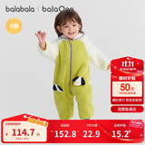 巴拉巴拉婴儿连体衣秋冬装宝宝外出抱衣爬服2025保暖绒感萌趣209425120201