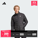 adidas 600蓬休闲修身保暖立领鸭绒羽绒服男装阿迪达斯官方轻运动 黑色(推荐选大一码)   S