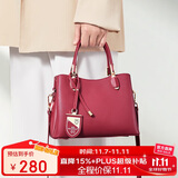 红蜻蜓包包女包2025新款真牛皮斜挎婚包手提包送女友妈妈生日礼物