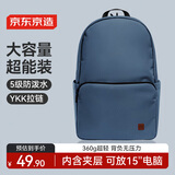 京东京造轻量双肩背包20L升级版2.0 男女运动旅行通勤学生书包 海蓝