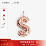 CHARLES&KEITH情人节个性字母吊坠挂坠生日礼物CK5-72120241-N S 1个