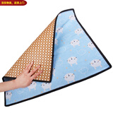 憨憨宠 宠物凉席 夏季狗狗垫子泰迪中小型犬夏天散热降温席子耐咬猫狗垫 双面凉席垫 蓝色小兔 40*30