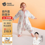 贝肽斯婴儿睡袋暖姜恒温儿童分腿睡袋婴幼儿防踢被睡衣秋冬中厚 甜梦L