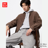 优衣库男女装法兰绒衬衫长袖衬衣纯棉薄外套25新款478118 480773 480773/37栗色 L