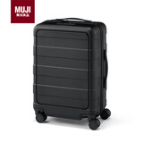 MUJI可自由调节拉杆高度硬壳拉杆箱行李箱 黑色 20英寸