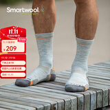 SMARTWOOL徒步轻量减震中筒袜户外美利奴羊毛袜运动袜登山袜1614 灰色069 L（适合脚码42-45）