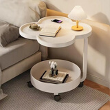 卓博茶几边桌边几可移动小桌子小茶几床头柜置物架收纳柜CJ39白色