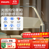 飞利浦（PHILIPS）阅读学习护眼台灯自营家用国AA级全光谱学生卧室轩坦ECO纯夹子版