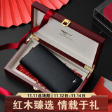 七匹狼钱包男士长款真牛皮卡包驾驶证包送爸爸男友老公长辈生日实用礼物