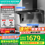 百得（BEST）华帝出品顶侧双吸油烟机变频油烟机25m³挥手感应自清洗E712(可搭配燃气灶)【国家补贴20%】