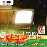 公牛（BULL）LED投光灯路灯工地灯庭院灯露营灯 IP65防水150W-3000K暖白光