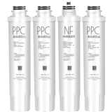 金线泉 滤芯适用美的净饮水机JD1256S-NF/JD1359S-NF JD1258S 1358滤芯 纳滤型PPC+NF+PPC+PPC（机器有废水箱）