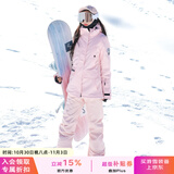 DOOK SNOW 新款滑雪服女套装韩版单板双板防风防水保暖夹棉滑雪装备 808粉色+605粉色（牧途雪） S （80-100斤）