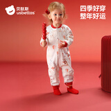 贝肽斯婴儿衣服春秋季长袖连体衣纯棉新生儿哈衣男女宝宝初春装睡衣