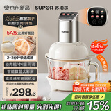 苏泊尔（SUPOR）绞肉机家用 绞馅机机多功能料理机和面机辅食机婴儿打泥机智能绞肉和面绞菜一体机 JR68A-B250