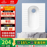 九牧（JOMOO）蹲便器家用蹲坑易清洁陶瓷蹲厕后排水不带存水弯14136-1/11K-2