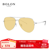 BOLON暴龙眼镜飞行员式太阳镜偏光男士驾驶户外钓鱼露营墨镜潮流BL8087 E96-透黄变色