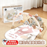 知识花园婴儿玩具健身架具宝宝0-6个月脚踏琴新生儿见面礼盒满月礼物