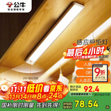 公牛（BULL）感应橱柜灯衣柜灯LED人感光感老人卧室床沿玄关橱柜厨房60CM4000K