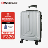 威戈（WENGER）瑞士军刀行李箱24英寸拉杆箱大容量商务旅行箱万向轮密码箱银色