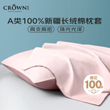 皇冠枕套48x74cm全棉枕套枕头一对A类100%纯棉枕头套AB双面家用枕芯套