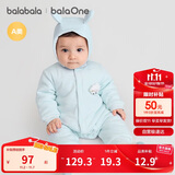 巴拉巴拉童装连体衣新生儿2025新款冬装爬服加厚男女婴童衣服208425133202